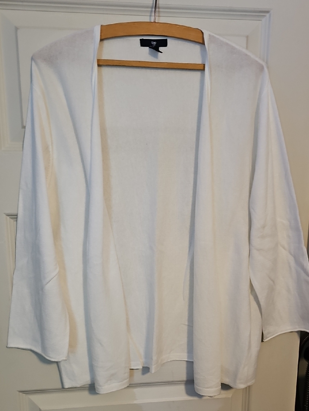 Gap Women's Open-Front White Cardigan Sweater